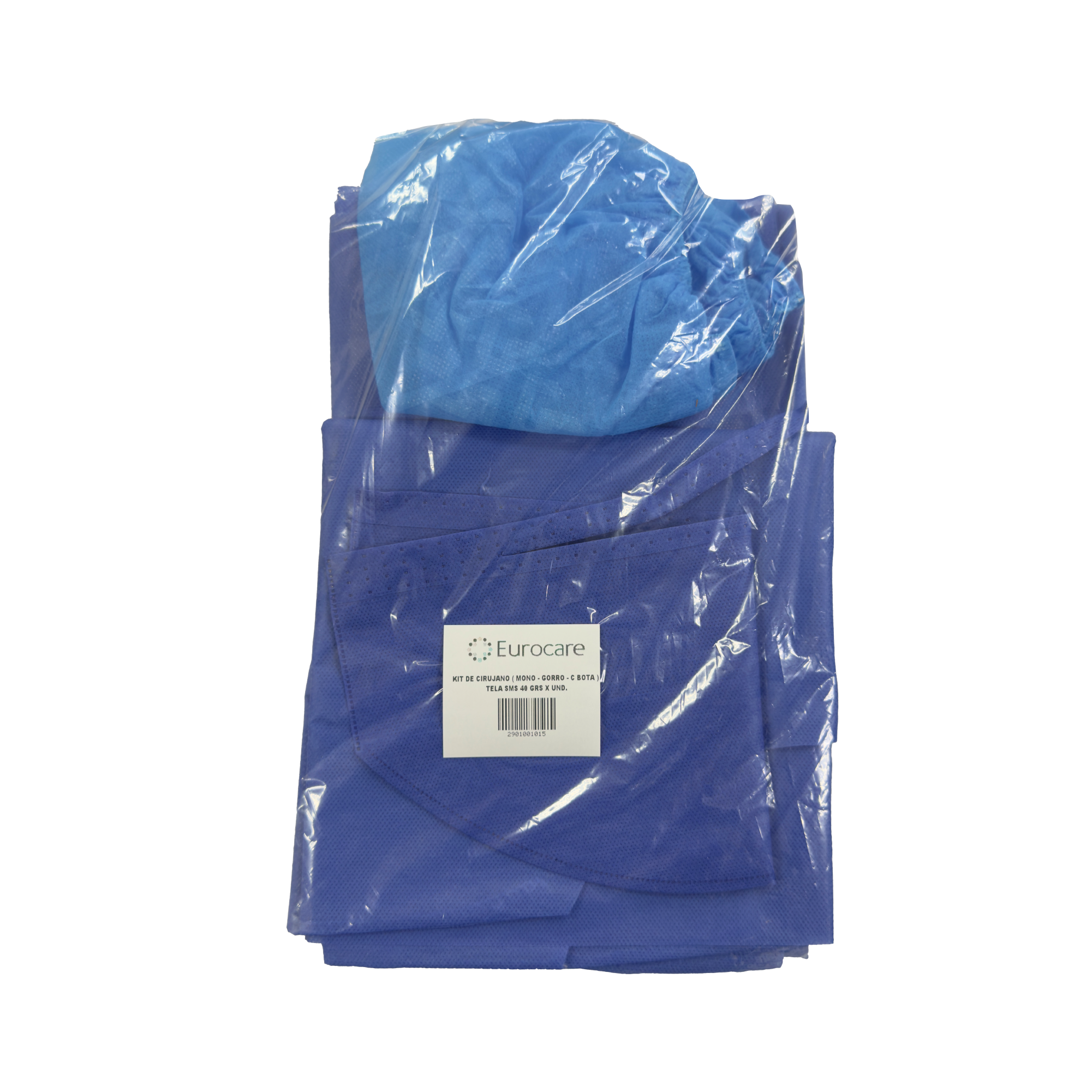KIT CIRUJANO ( MONO-GORRO-C BOTA)- TELA SMS 40GRS X UND.